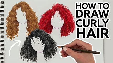 How To Draw Wavy And Curly Hair Drawing Tutorial Natalia Madej