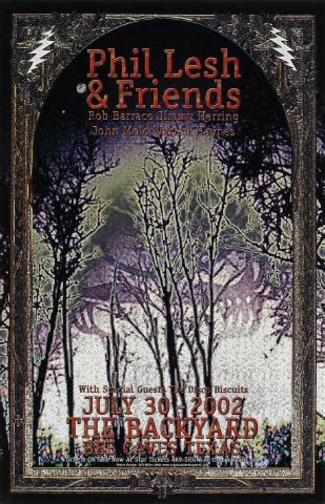 Phil Lesh & Friends Vintage Concert Poster from Backyard, Jul 30, 2002 ...