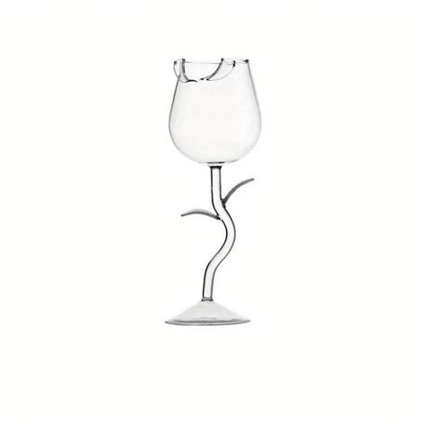 Flower Wine Glass 150ml 5oz Unique Elegant Rose Shaped Wine Glass A Tall Wine Glass Perfect