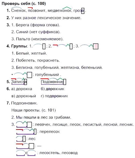Ответы к заданиям наши проекты на 101 странице учебника по русскому ...