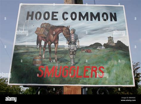 Village sign for Hooe Common, East Sussex, England, UK Stock Photo - Alamy