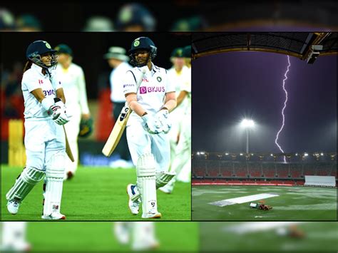 Aus W Vs Ind W After Smriti Mandhanas Maiden Century Rain Plays