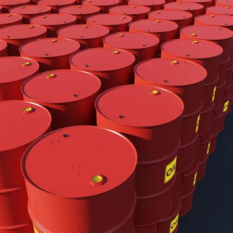 Premium Photo Red Oil Barrels