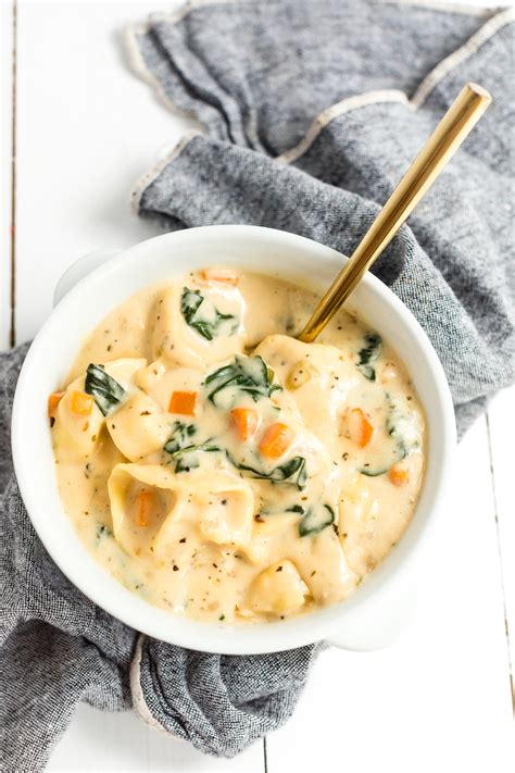 Creamy Tortellini Soup With Spinach The Sweetest Occasion