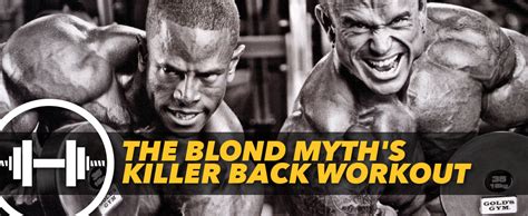 Blond Myth Killer Back Workout Header Generation Iron Fitness