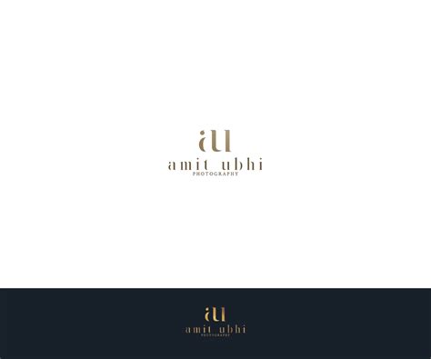 Upmarket Elegant Wedding Logo Design For Amit Ubhi Or Amit Ubhi