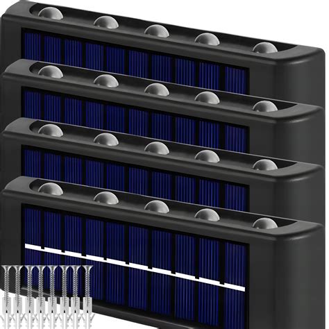 LAMPA SOLARNA ELEWACYJNY KINKIET LED ZEWNĘTRZNA OGRODOWA Z CZUJNIKIEM