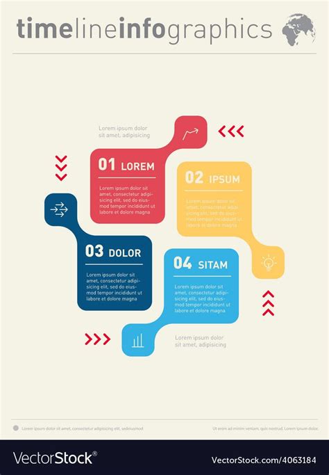 Infographic Web Template For Diagram Business Vector Image Infographic