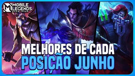 TOP 3 MELHORES HERÓIS DE CADA POSIÇÃO JUNHO 2023 MLBB