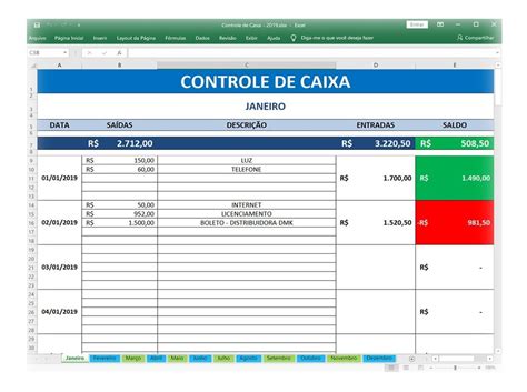 Planilha Excel Fluxo De Caixa Para Pequenas Empresas R Em