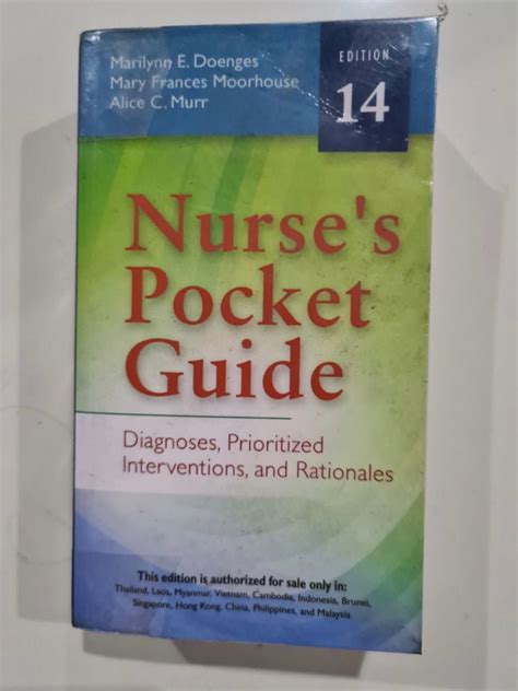 Nurse S Pocket Guide Diagnoses Prioritized Interventions And