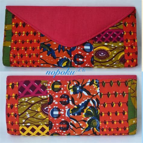 Embrayage Rouge Ankara Sacs Et Sacs Main Sac Main Par Nopoku Sac