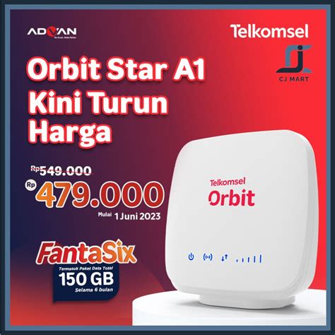 Jual Telkomsel Orbit Star A1 Modem Router 4G WiFi High Speed Free Kuota