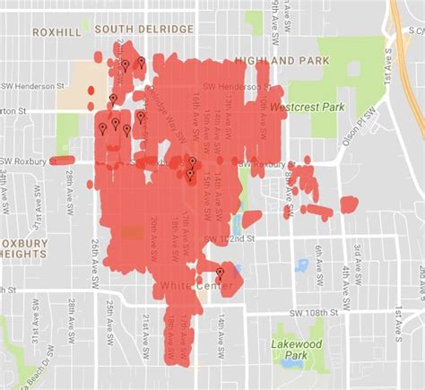 Puget Sound Power Outage Map