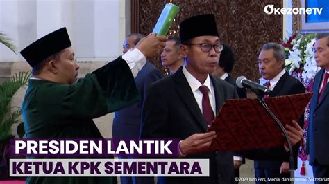 Presiden Joko Widodo Lantik Nawawi Pomolango Sebagai Ketua Kpk