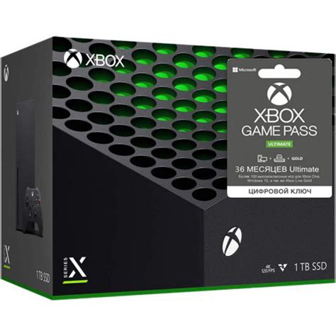 Купить Microsoft Xbox Series X 1Tb + Xbox Game Pass Ultimate (36 ...