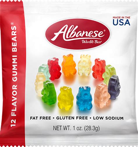 12 Flavor Gummi Bears | Best Gummi Bear Flavors | Albanese Candy