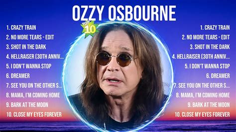 Ozzy Osbourne Top Of The Music Hits Most Popular Hits Playlist