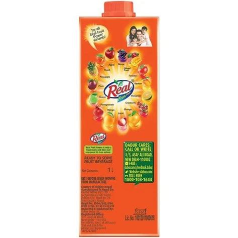 Sugar Real Mix Fruit Packaging Size 1000 Ml Packaging Type Tetra Pack At Rs 85 In Jalandhar