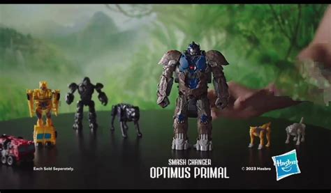 Transformers Rise Of The Beasts Smash Changer Optimus Primal 2 In 1