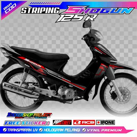 Jual Striping Variasi Suzuki Shogun R Stiker List Motor Shogun