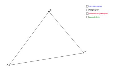 Bijzondere Lijnen In Een Driehoek GeoGebra