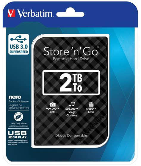 Verbatim Store N Go Usb Portable Hard Drive Tb Black