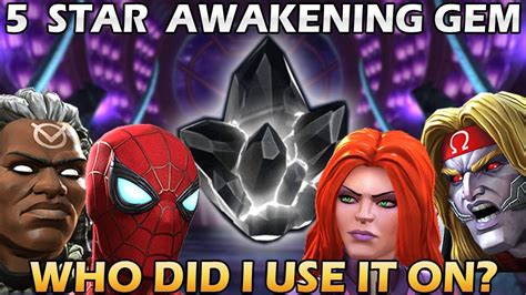 Opening Up My Intel 5 Star Awakening Gemand Using It Marvel Contest Of Champions Youtube