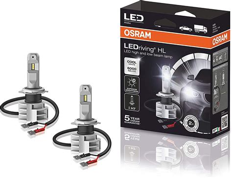 Osram H7 Led Bulbs 12v24v Px26d Ledriving Hl Gen2 Cool White 6000k 2