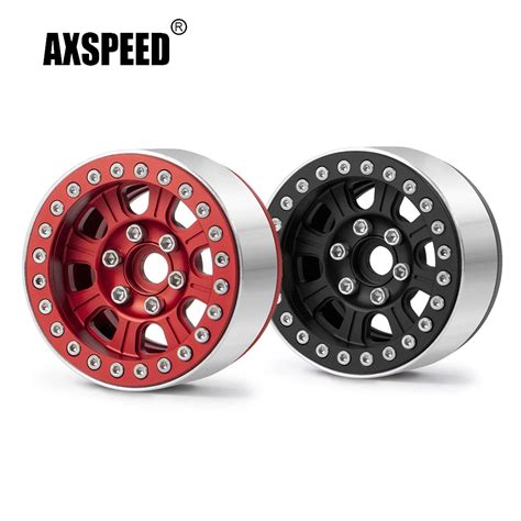 Axspeed Pcs Aluminum Alloy Beadlock Inch Wheel Rims Hubs For