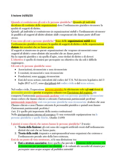 Lezione Di Diritto Privato Lezione Quando Si Costituiscono