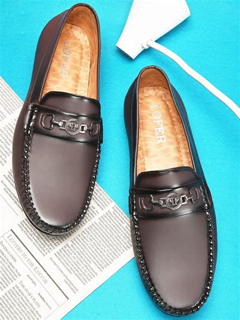 Men Brown Synthetic Leather Loafer Shoes At Rs Pair Gents Loafer