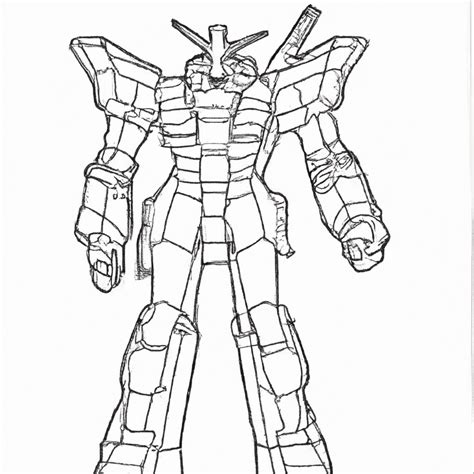 Gundam Gambar Untuk Mewarnai 🦾 Pepelt