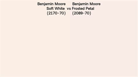 Benjamin Moore Soft White Vs Frosted Petal Side By Side Comparison