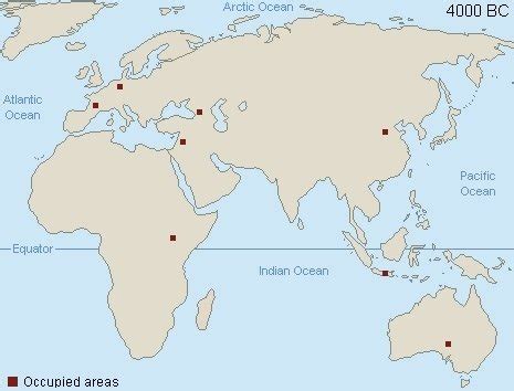 Map of the World 4000 bc