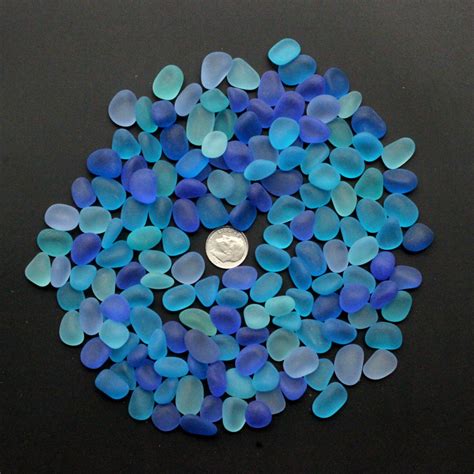 Beach Sea Glass Lot Bulk Wholesale Mixed Color Blue Cobalt Etsy