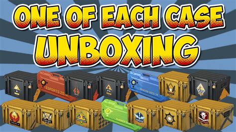 Cs Go One Of Each Case Unboxing Youtube