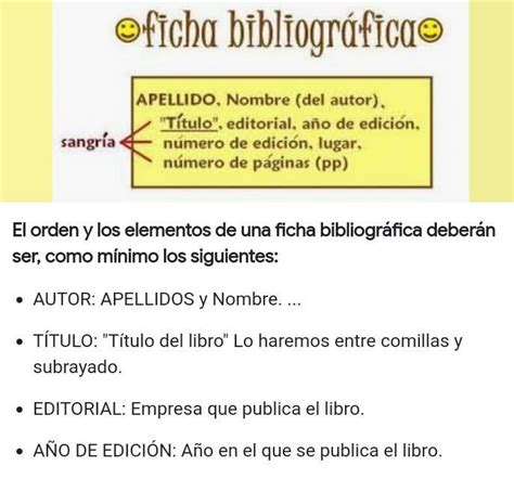 Elementos De Una Ficha Bibliogr Fica Brainly Lat