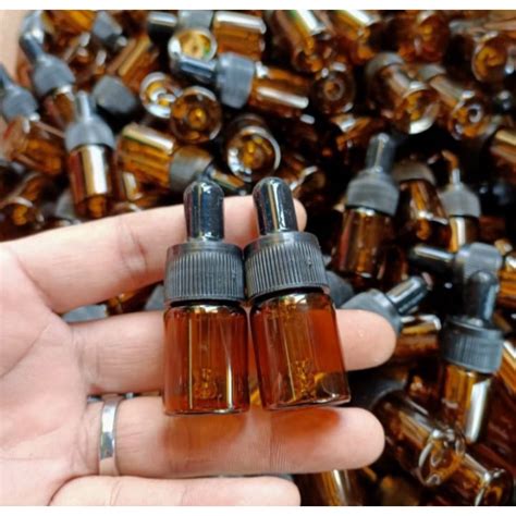 Jual Botol Pipet Kaca Amber Tutup Hitam 5mL Glass Bottle Pipette 5 ML