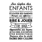 Sticker Mural R Gles De La Famille Chez Rentreediscount Ma Jolie D Co