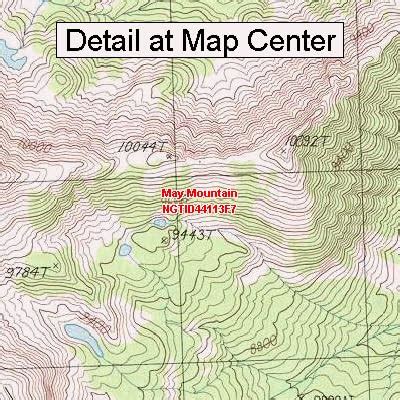 Amazon Usgs Topographic Quadrangle Map May Mountain Idaho