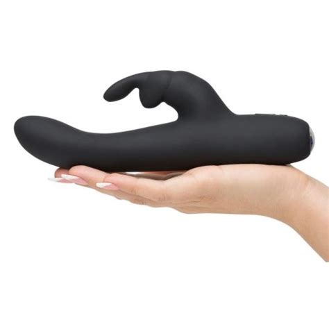 Fifty Shades Of Grey Greedy Girl Slimline Rabbit Vibrator Sex Toys At