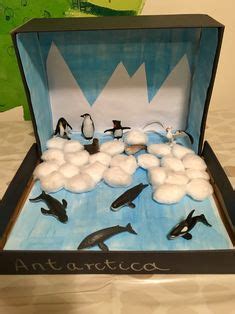 32 Antarctica diorama shoe box ideas | diorama, habitats projects ...