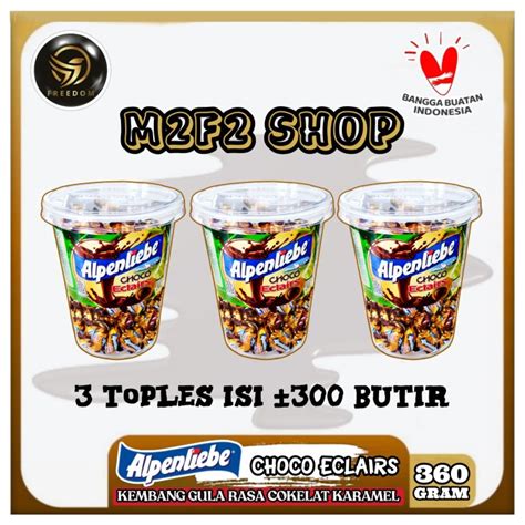 Jual Permen Alpenliebe Choco Eclairs Chocolate Caramel Jar Gr