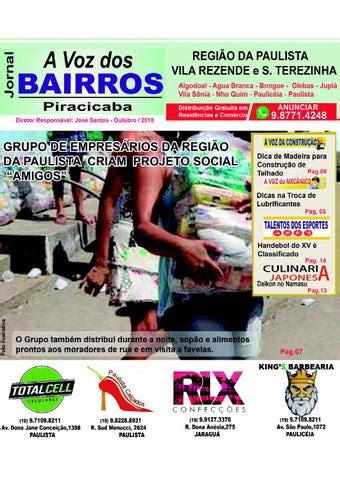 Jornal A Voz Dos Bairros De Piracicaba Paulista V Rezende Ed 56 By