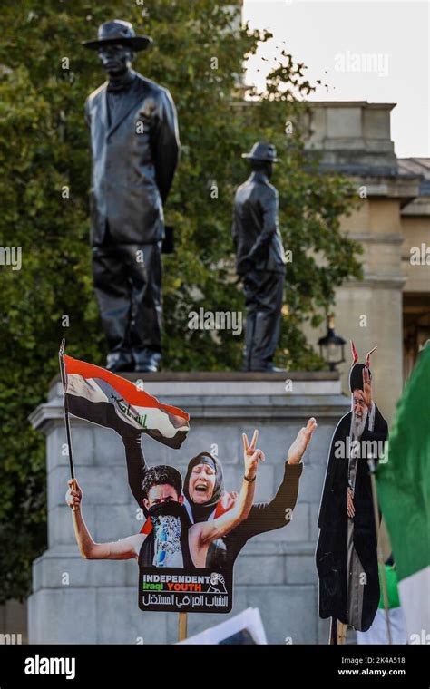 London Uk 1st Oct 2022 A Protest Under The Slogan “women Life