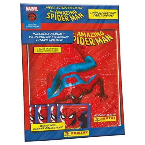 Panini Spider Man Th Anniversary Sticker Collection Mega Starter Pack