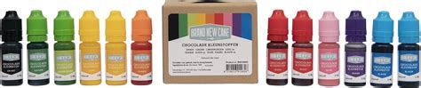 BrandNewCake Chocolade Kleurstof Gel Assortiment Set Van 12 X 11ml