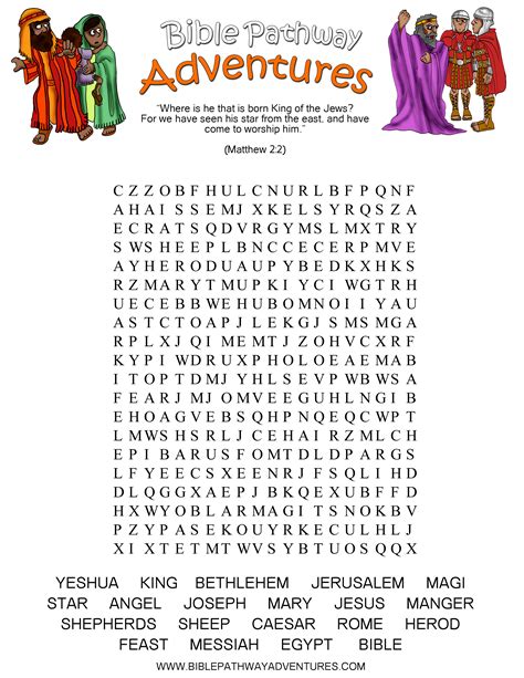 Free Bible Activities For Kids Word Search Puzzles Word Search And