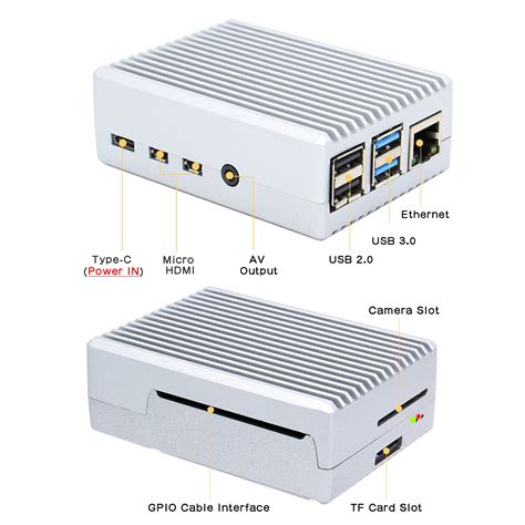 Buy Geekworm Raspberry Pi 4 Case Pi 4 Heavy Duty Aluminum Alloy